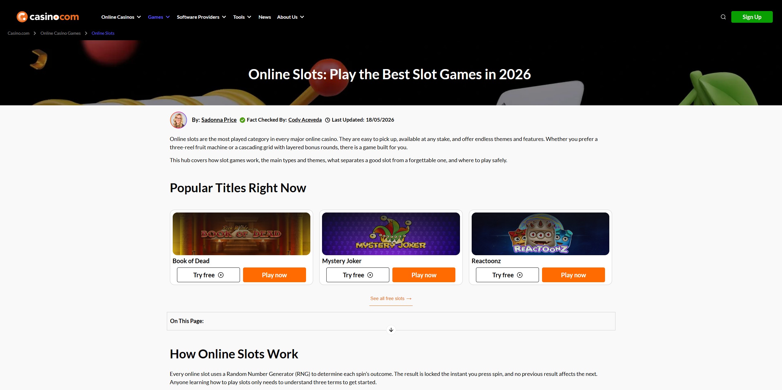 Casino.com screenshot 2