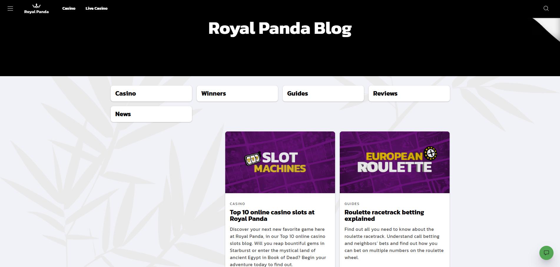 Royal Panda Casino screenshot 5