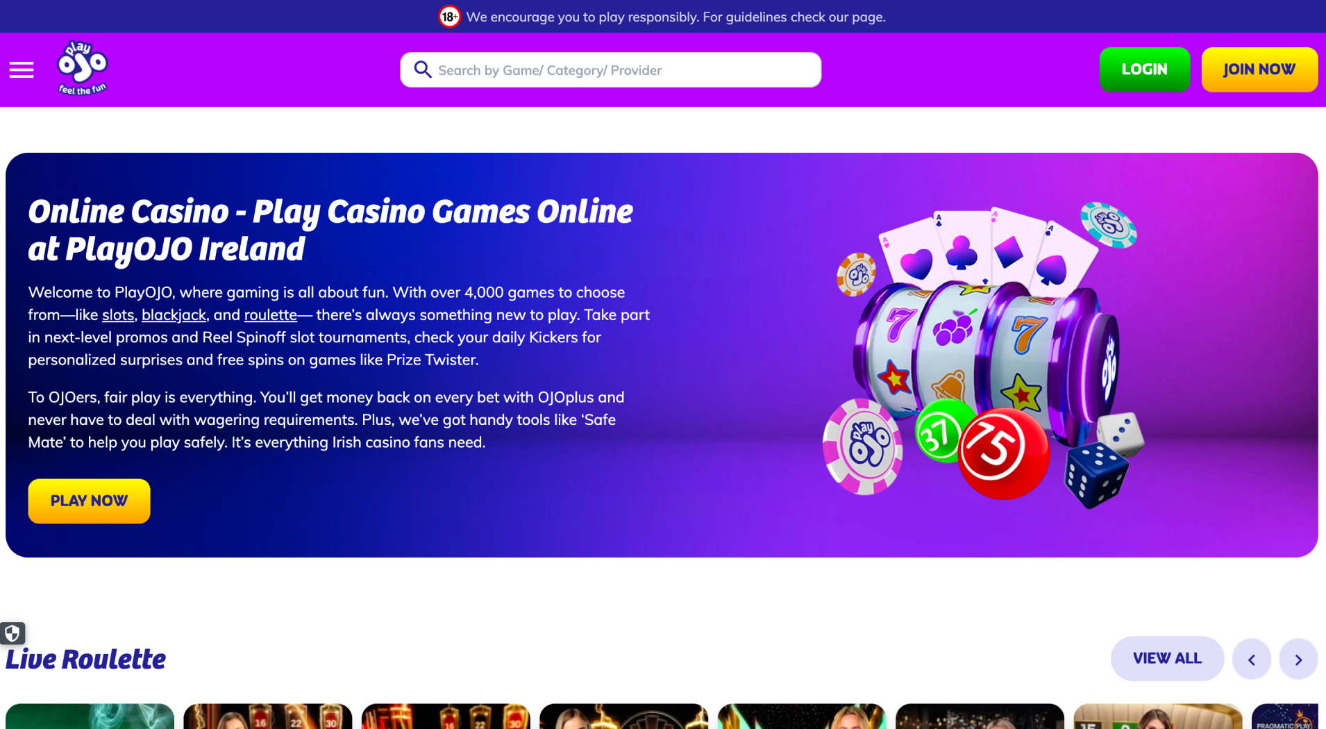 PlayOJO Casino
