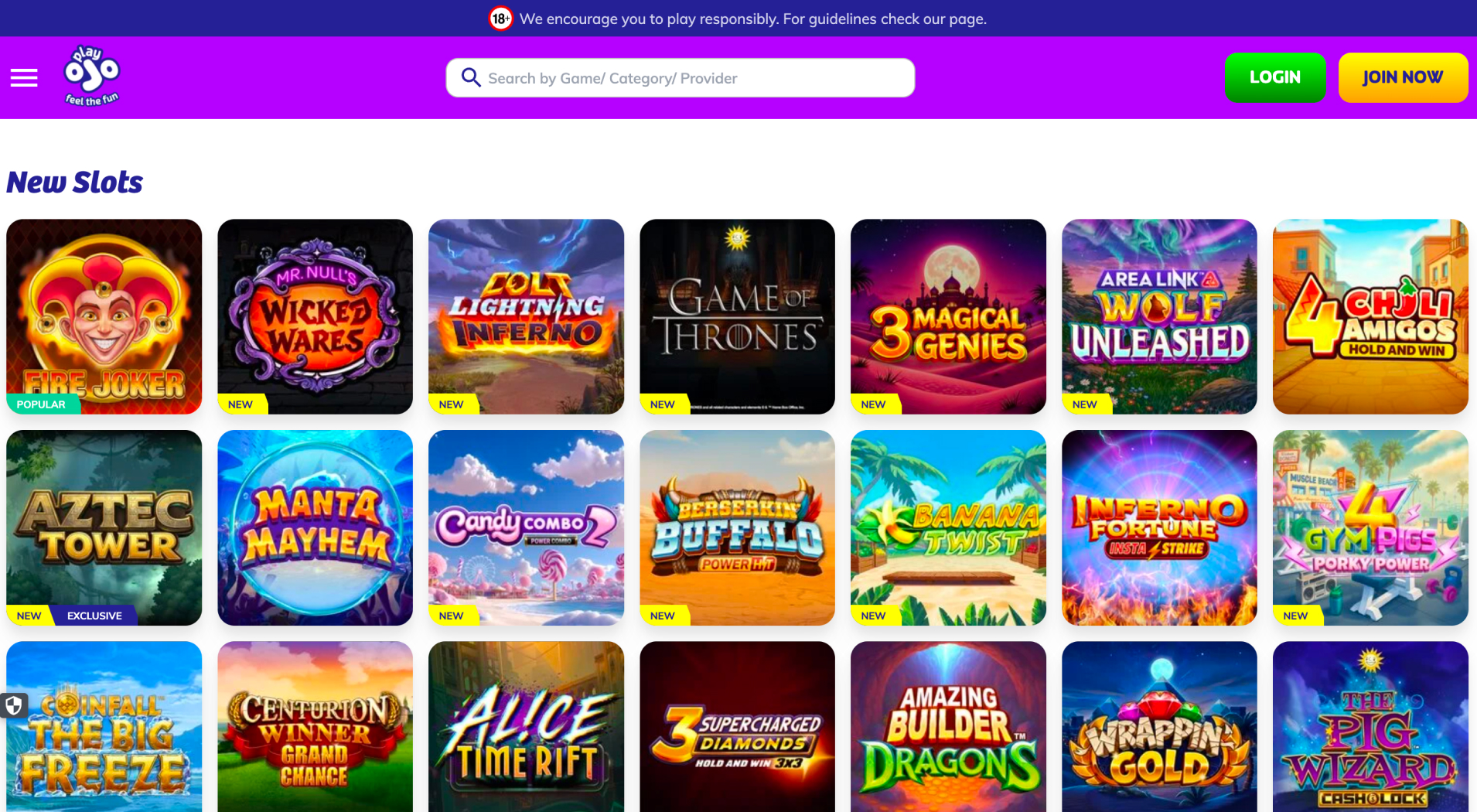 PlayOJO Casino